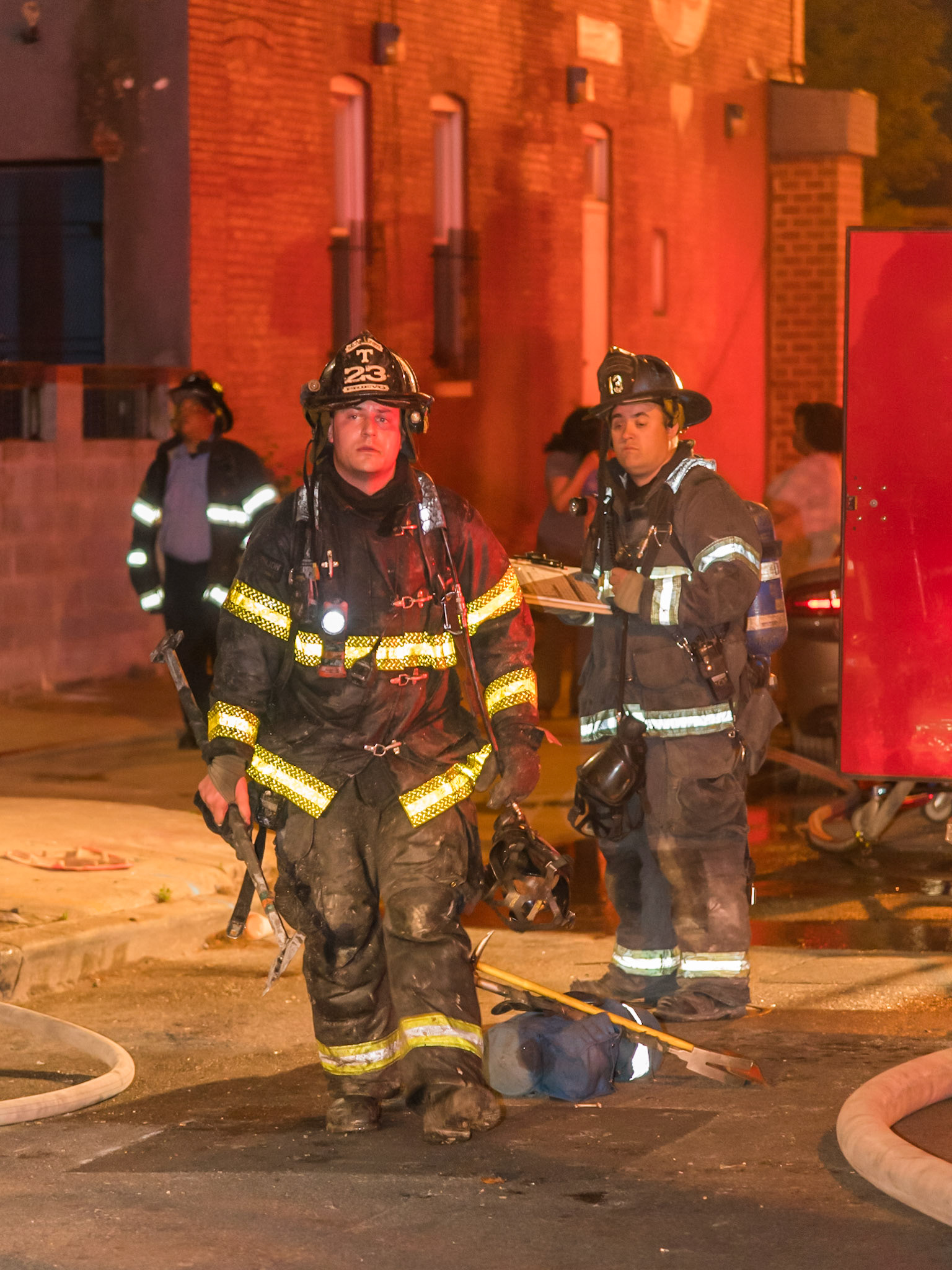 Baltimore City Box 36-20, 503 N. Monroe Street, May 2, 2018. Fire in a believed to be occupied rowhouse. Original dispatch reported people trapped.