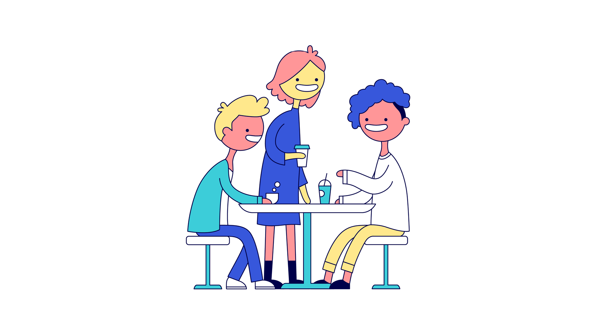Flown community illustration