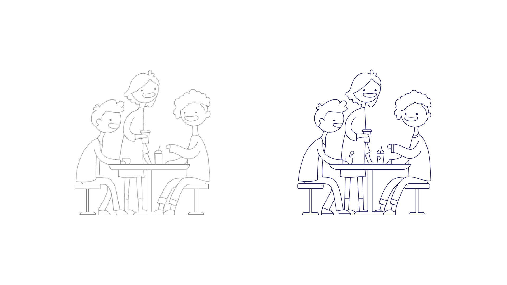 Flown community illustration process