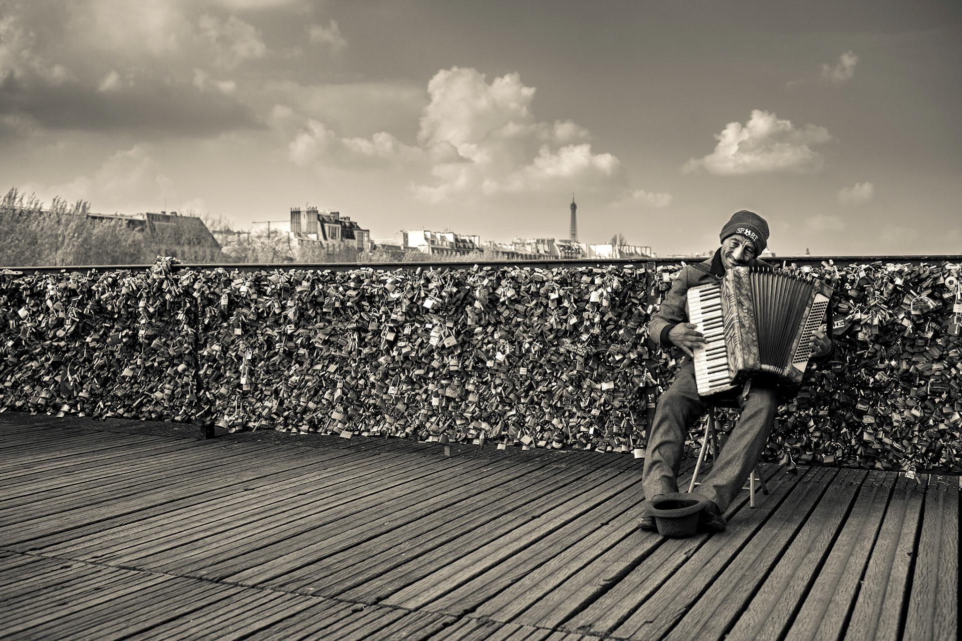 Love Locks Bridge Serenade, Paris