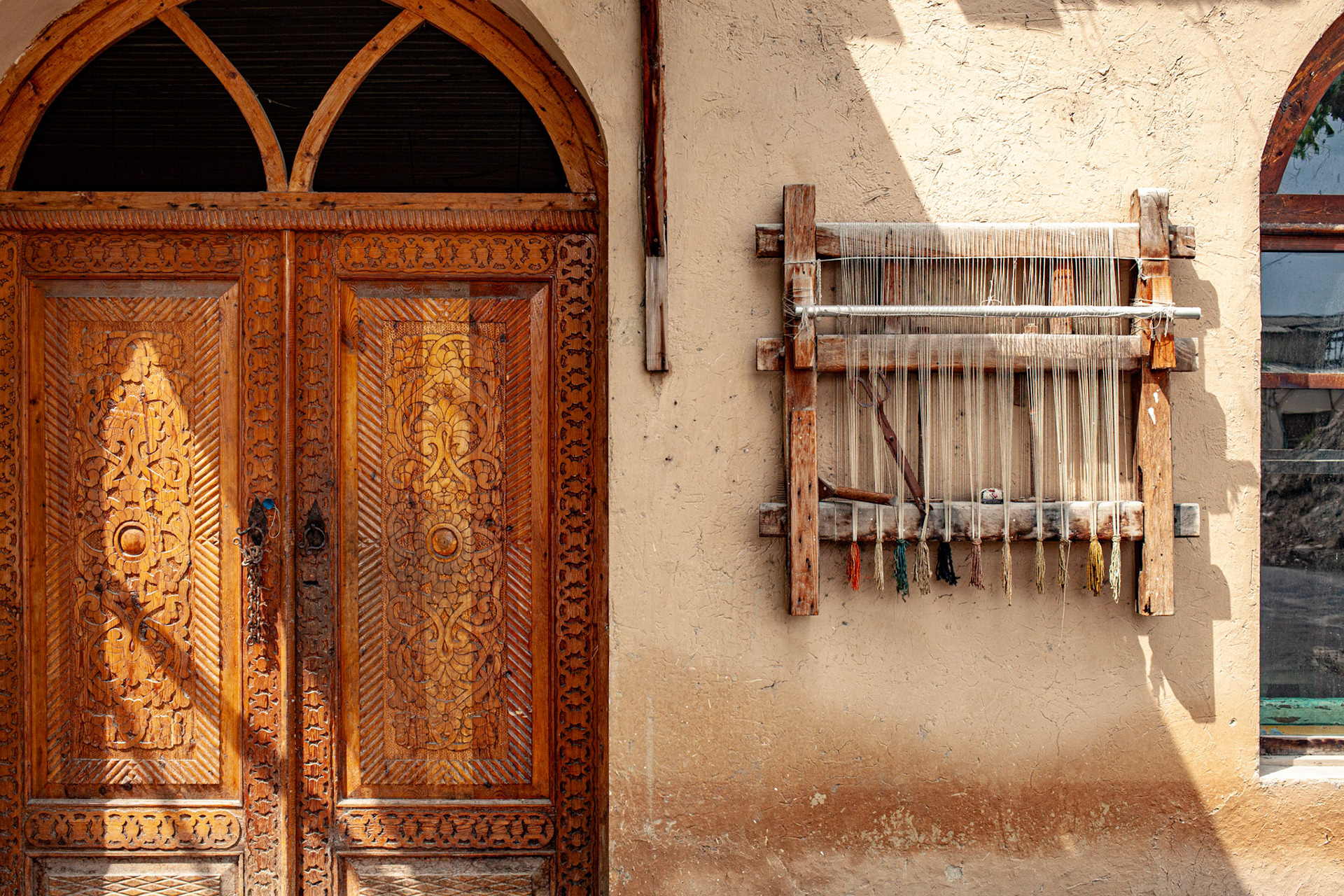 Fabric Design studio, for Ikat and Atlas fabrics, Yodgorlik Silk Factory - Fergana Uzbekistan