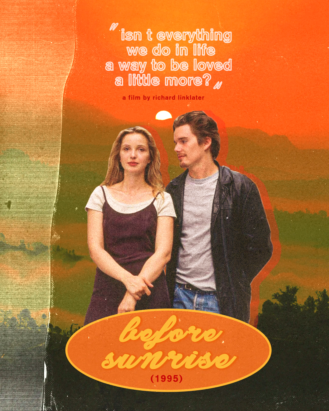 Concept art inspired by the movie "Before Sunrise"
