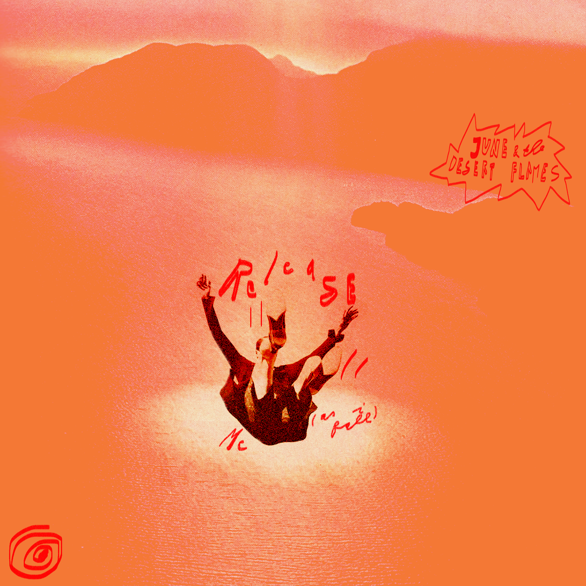 Sketch for single cover June and the Dessert Flames