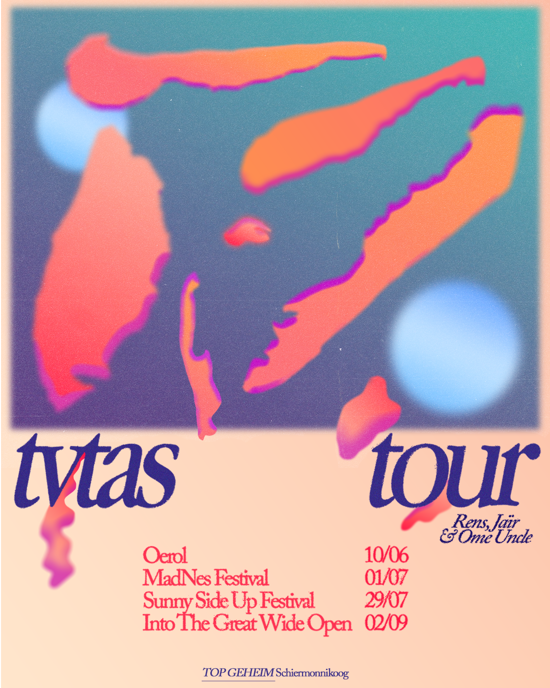 Tour poster for Rens, Jair & Ome Uncle