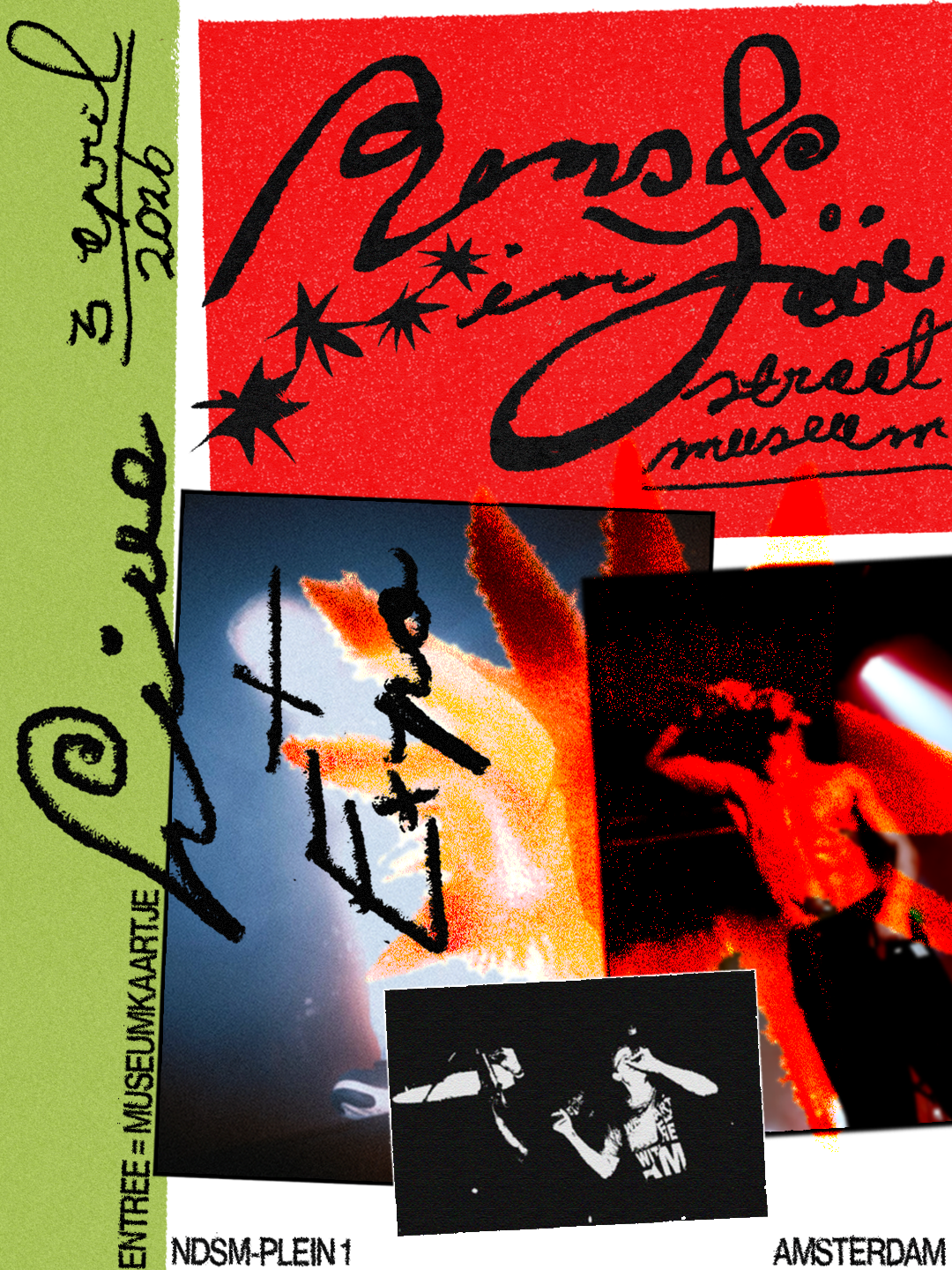 Poster voor Rens & Jaïr in het Straatmuseum