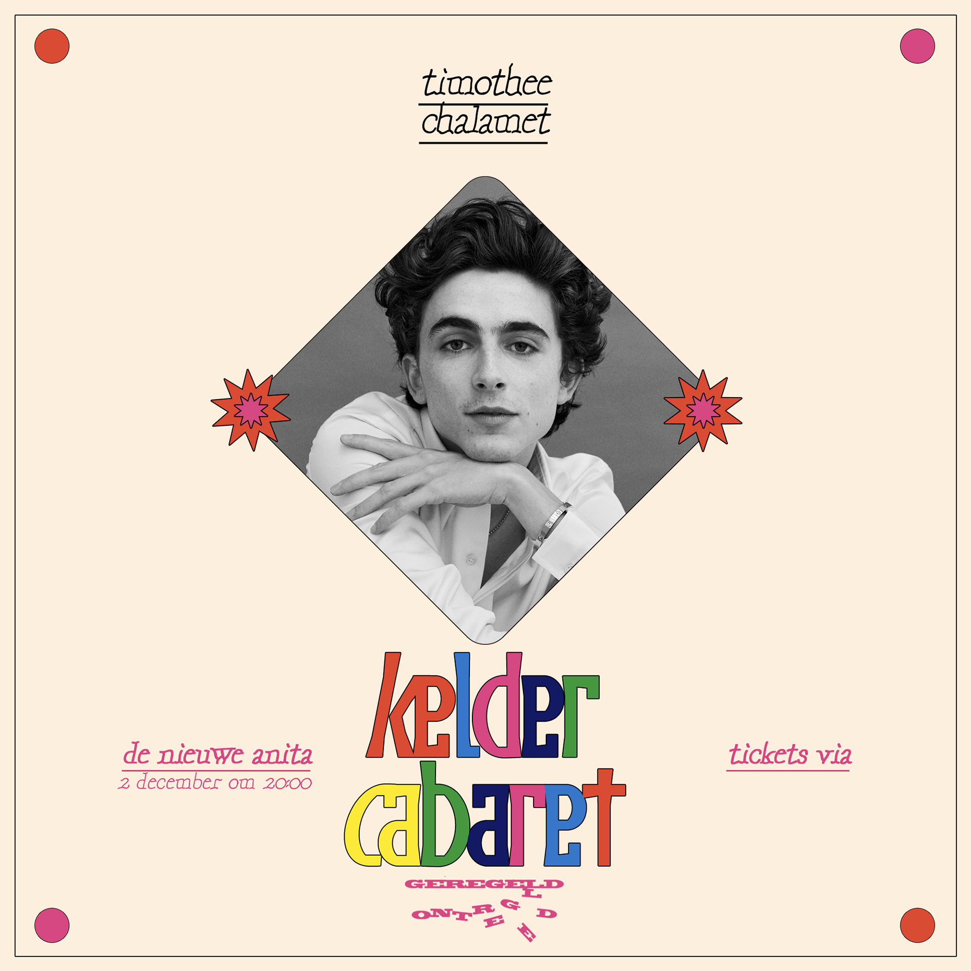 Instagram template for Kelder Cabaret