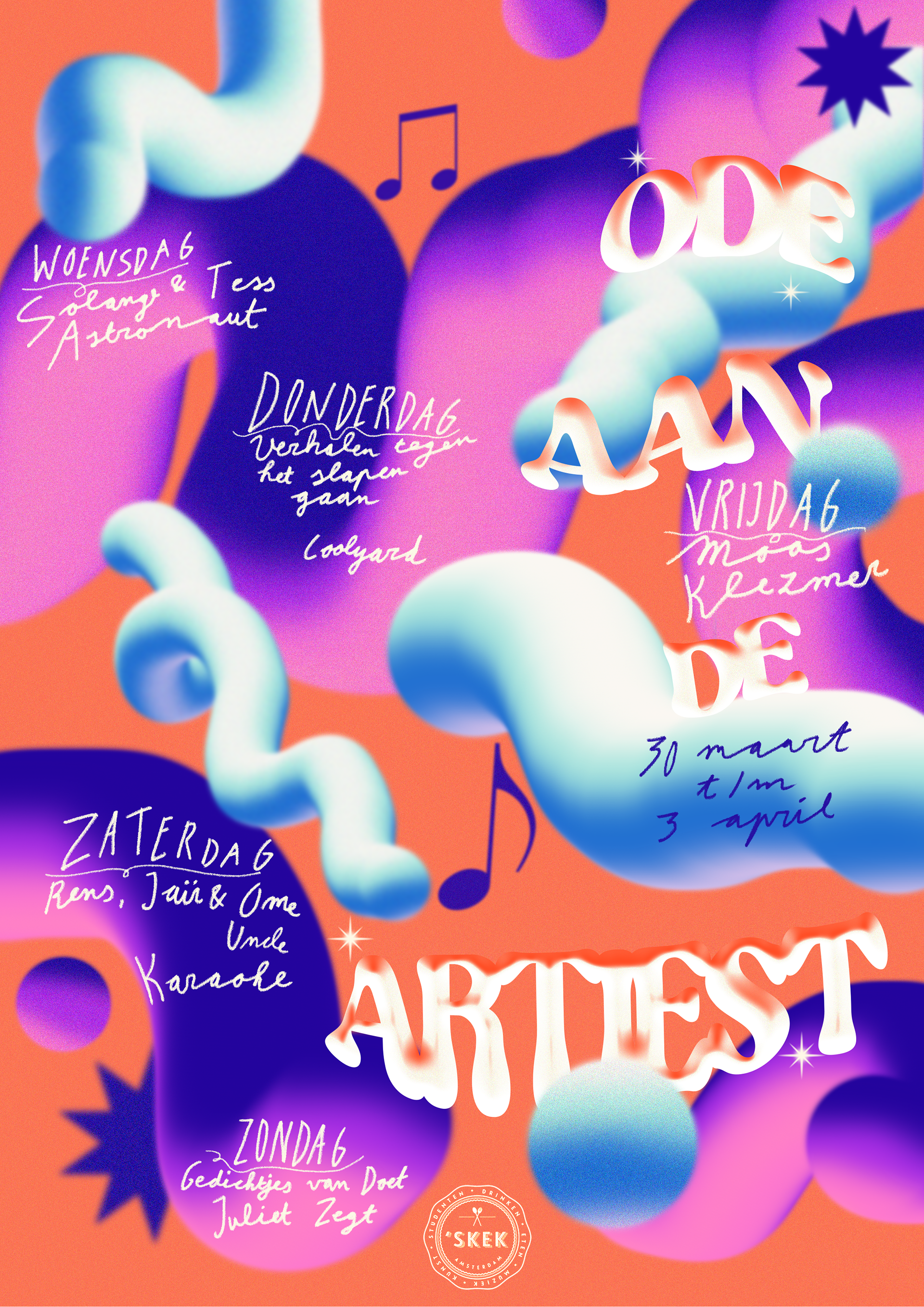 Commissioned poster for 'Skek festival