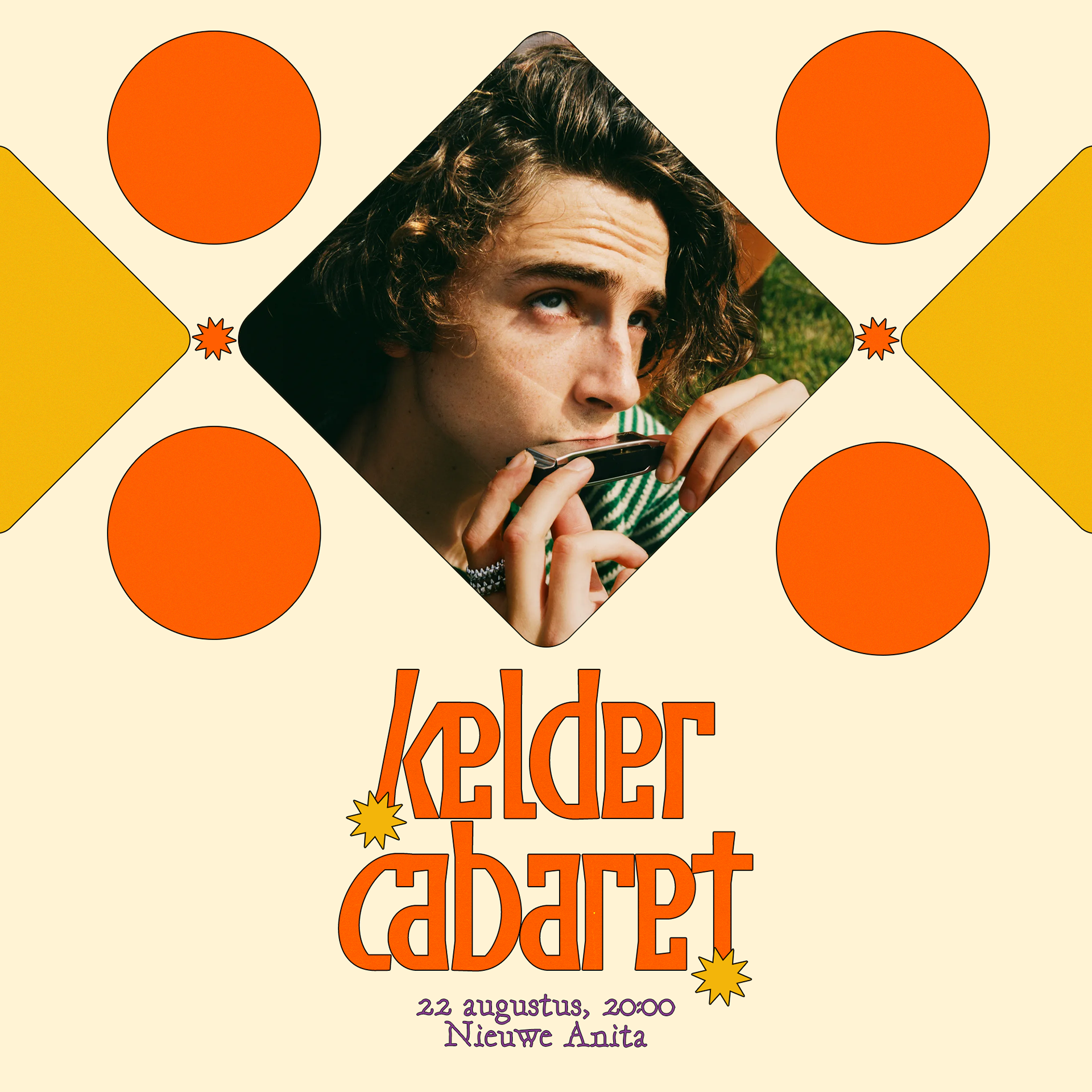 Instagram template for Kelder Cabaret