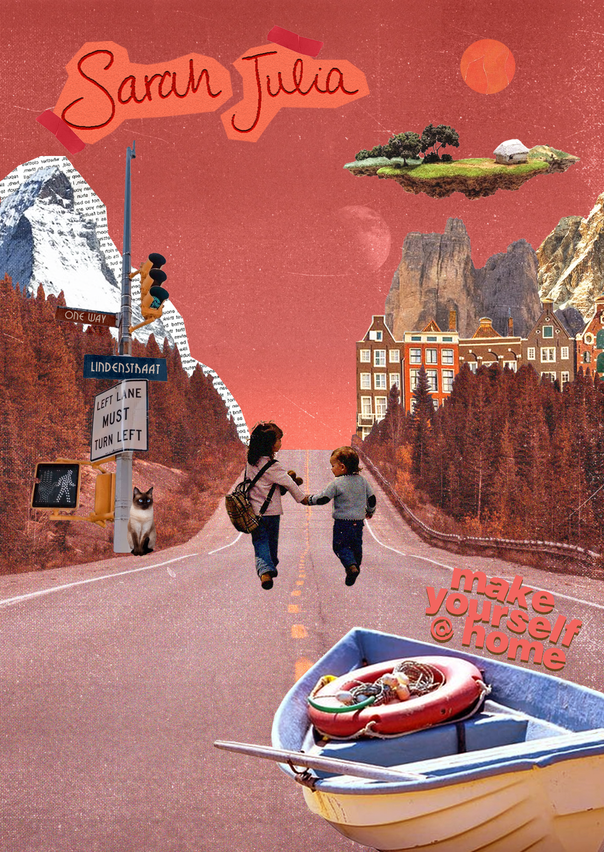 Commissioned post card for a home concert