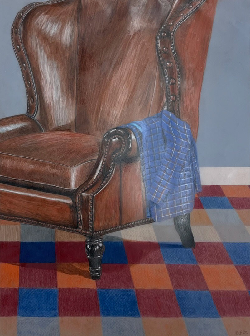 A color pencil armchair (Fall 2022).