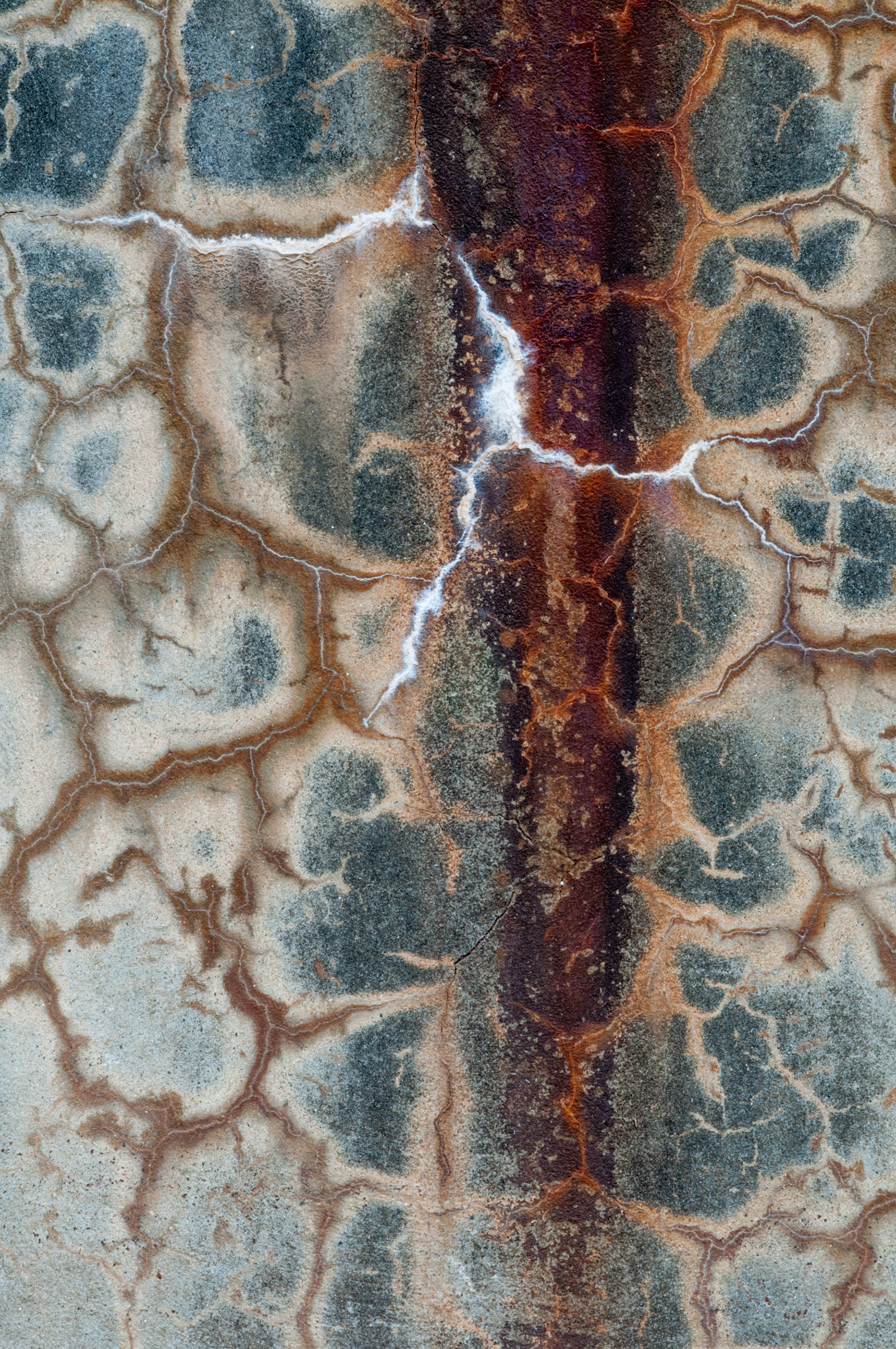 Rivers and Plateaus (Weathered Concrete with Rust Stains), Atlanta Georgia