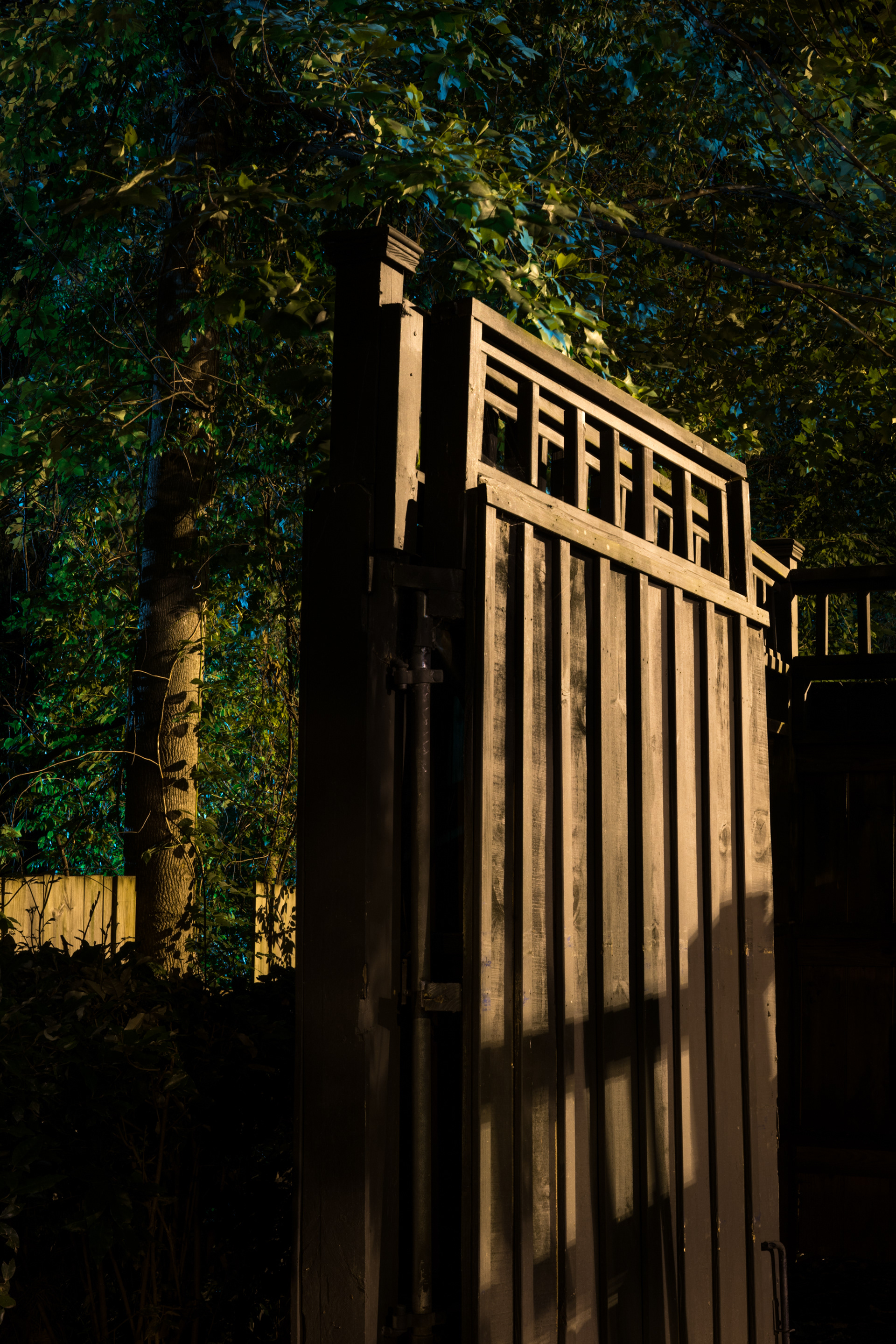 Dumpster Enclosure at Night, Atlanta Georgia