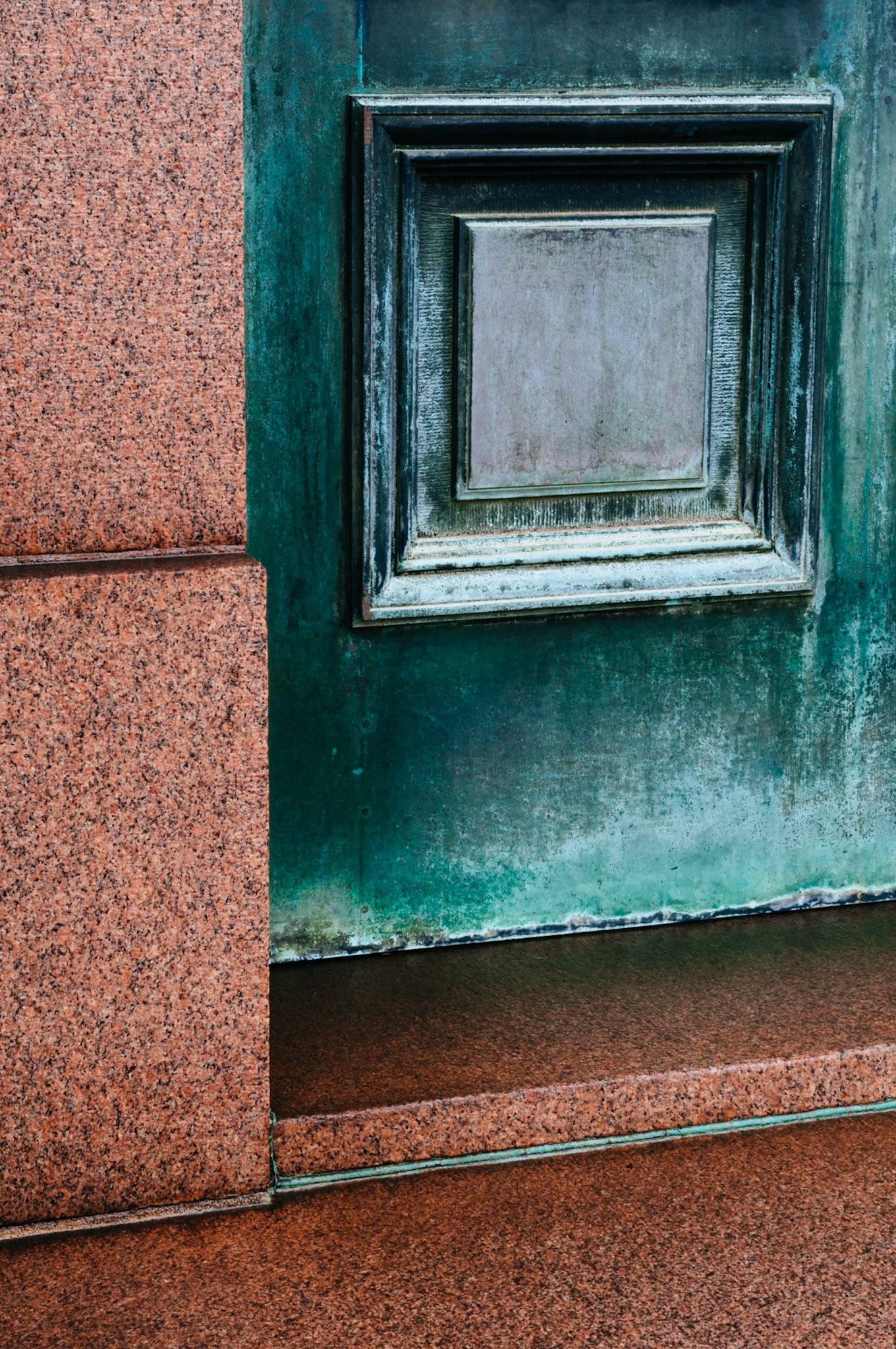 Weathered Copper Door, Oakland Cemetery, Atlanta Georgia 2009