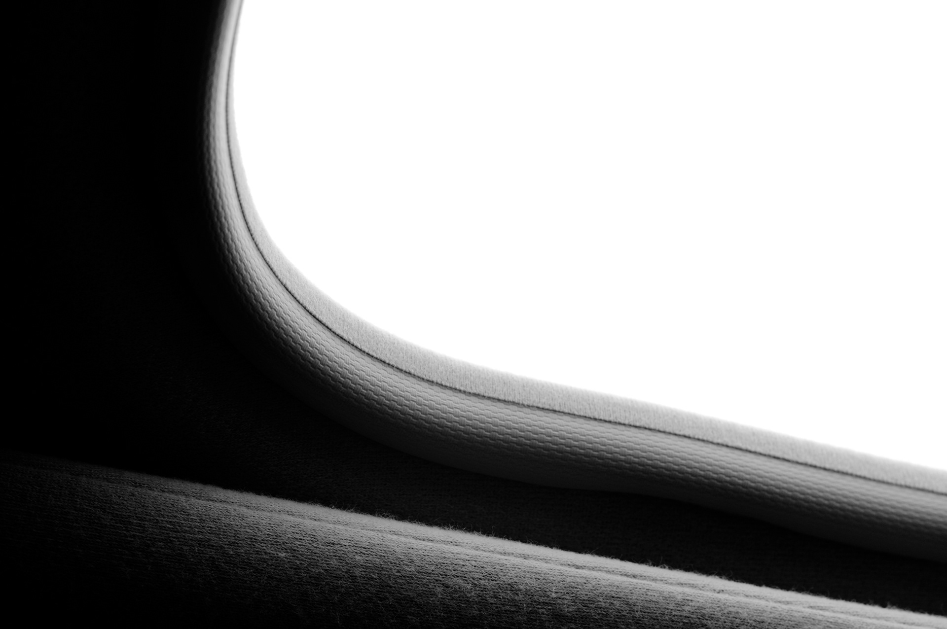 View through sunroof (cloudy sky)