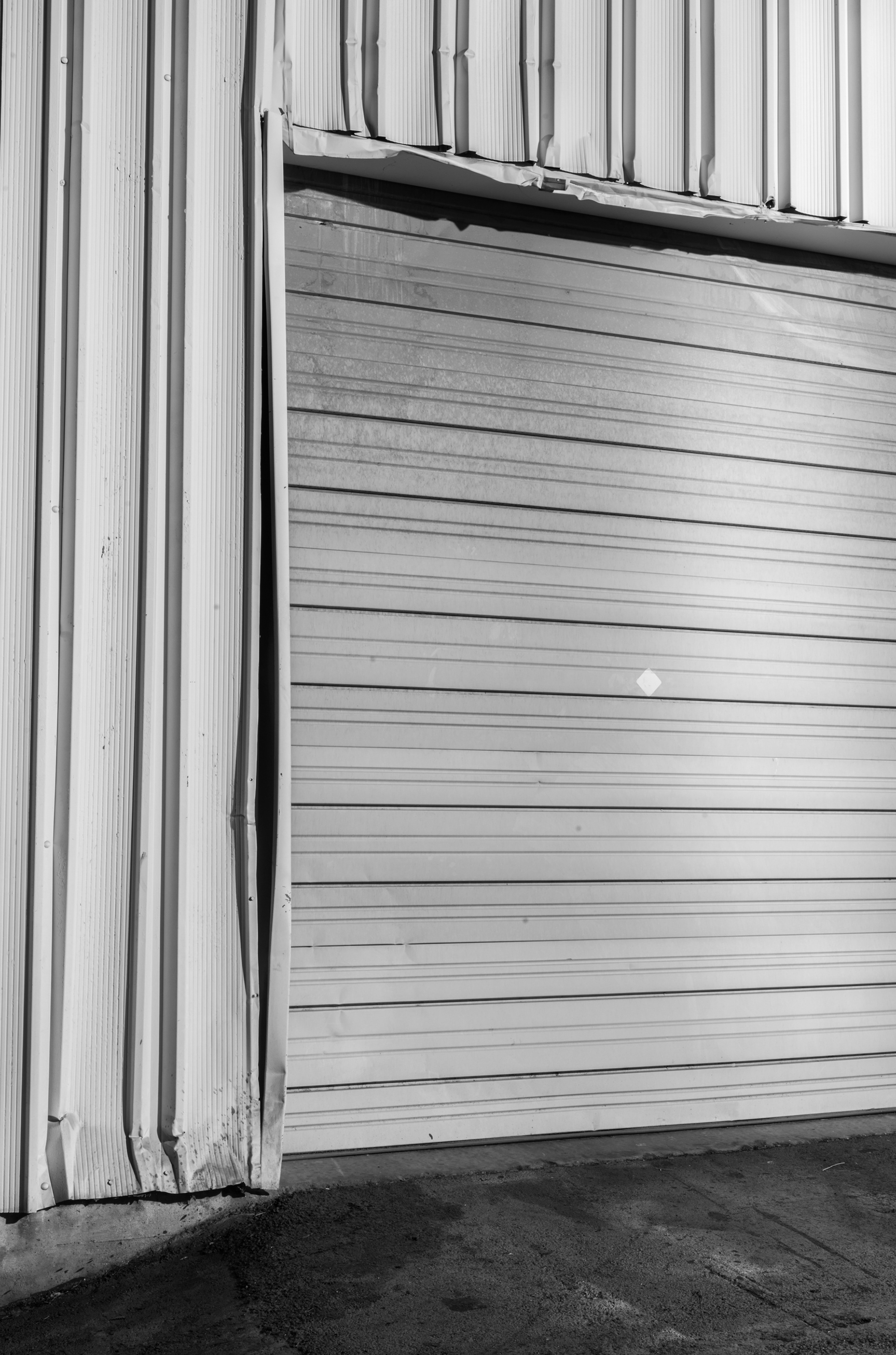 Garage Service Door at Night, Atlanta Georgia