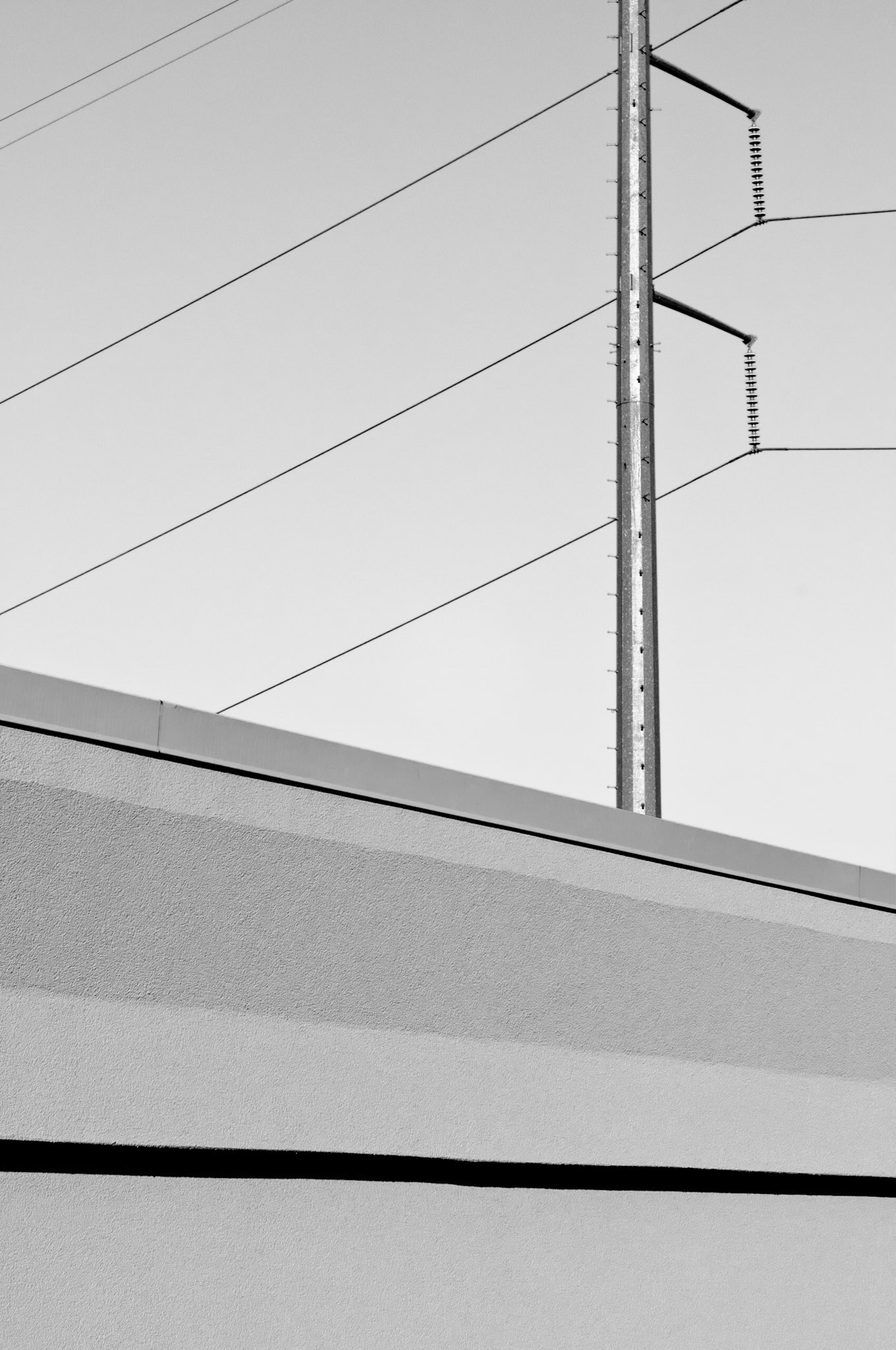 Parking Deck Detail with Power Lines, Atlanta Georgia 2010