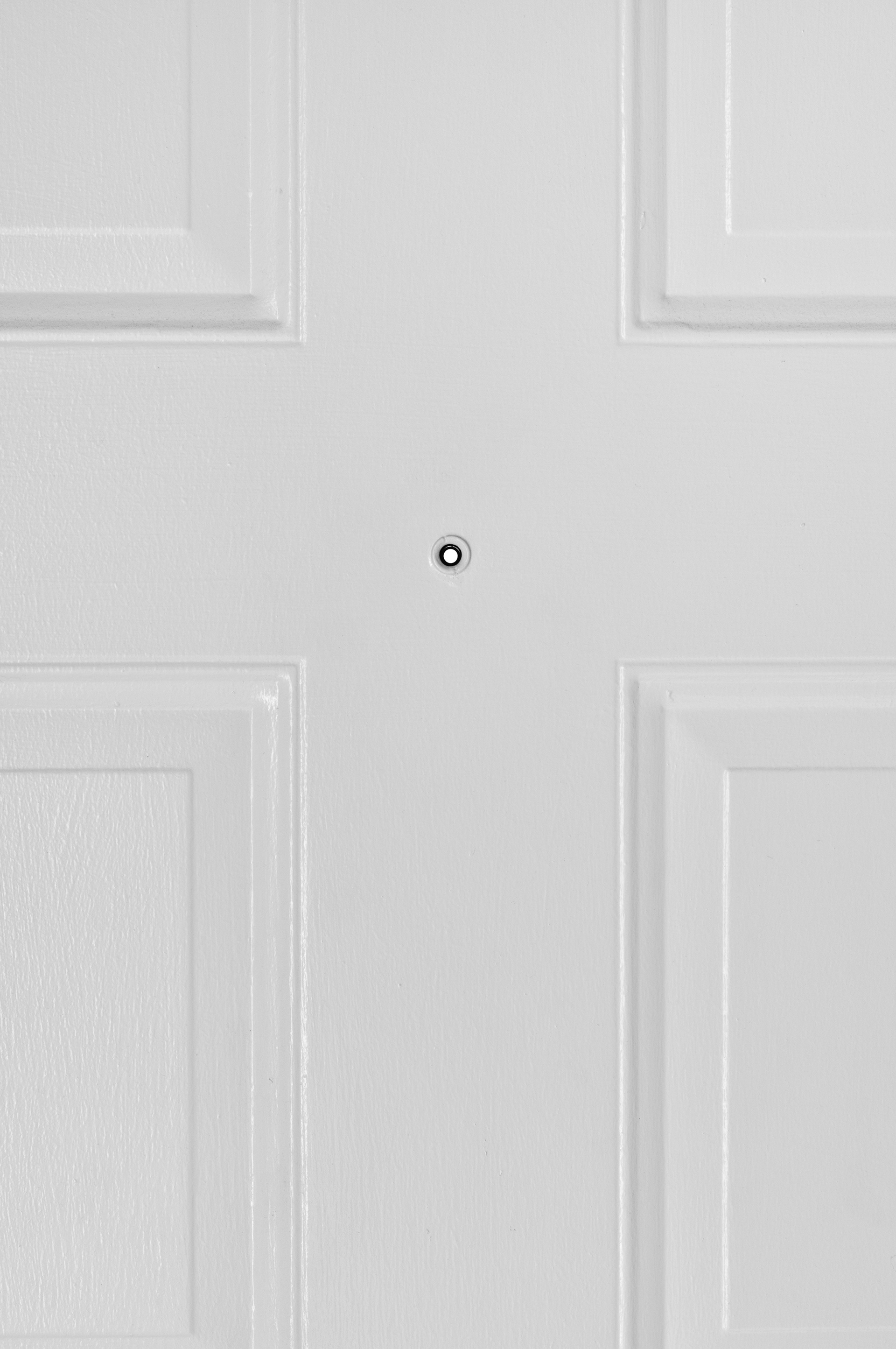 White Door with Security Peephole (light)