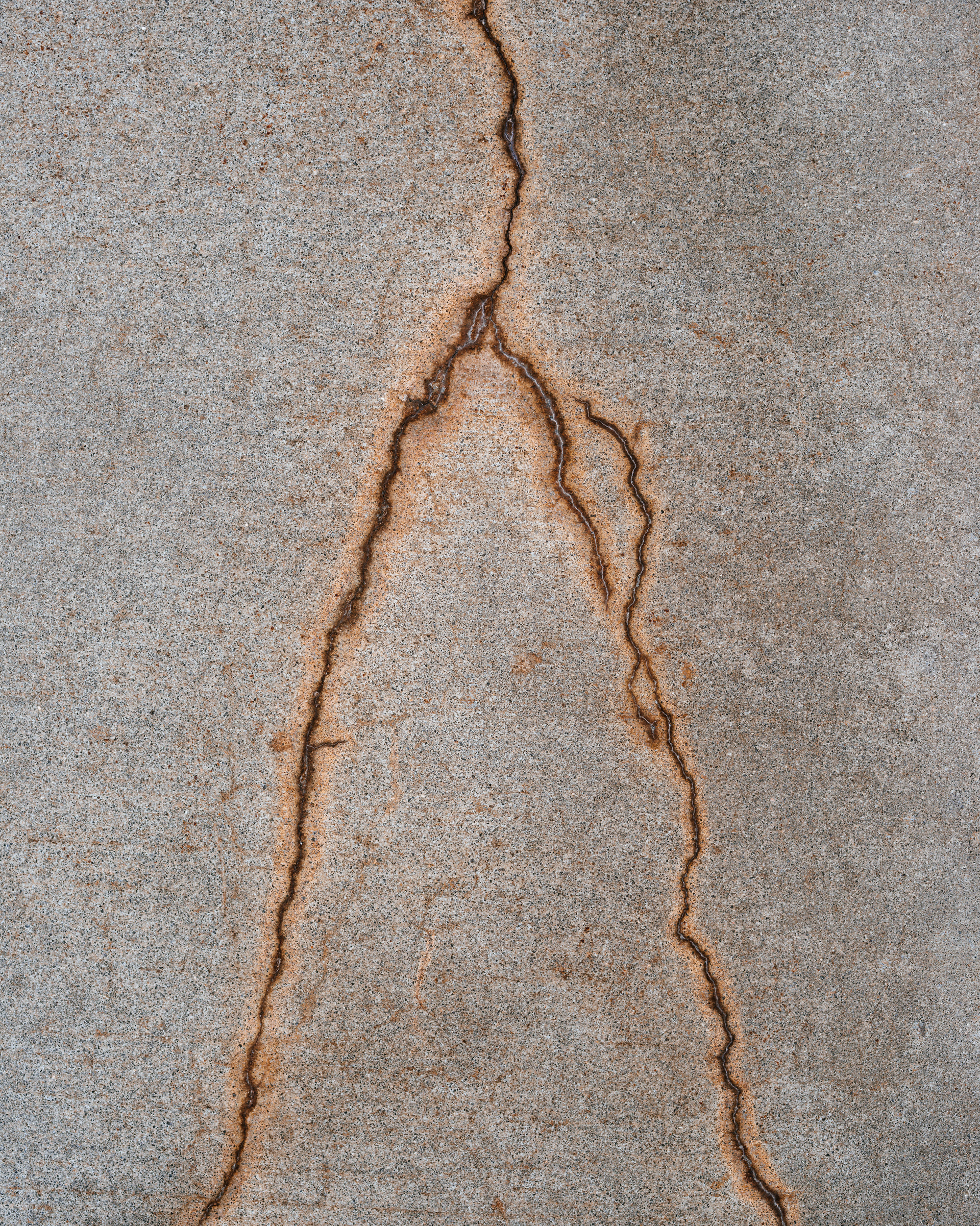 Scarred Concrete Sidewalk, Asheville North Carolina