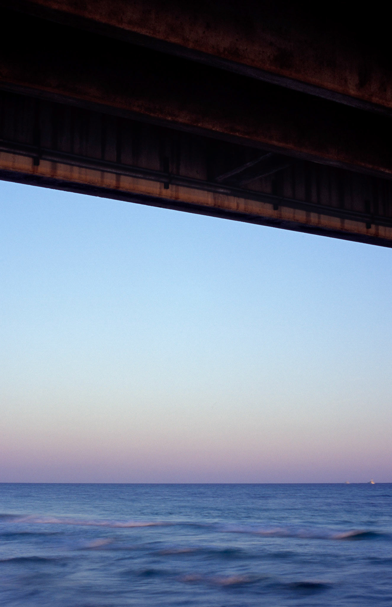 View from Beneath the Pier at Twilight, Destin Florida 2004