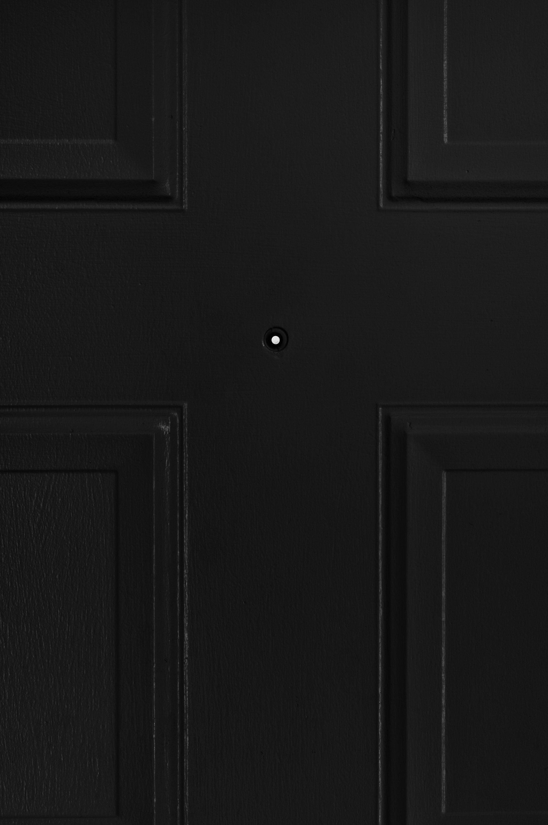 White Door with Security Peephole (dark)