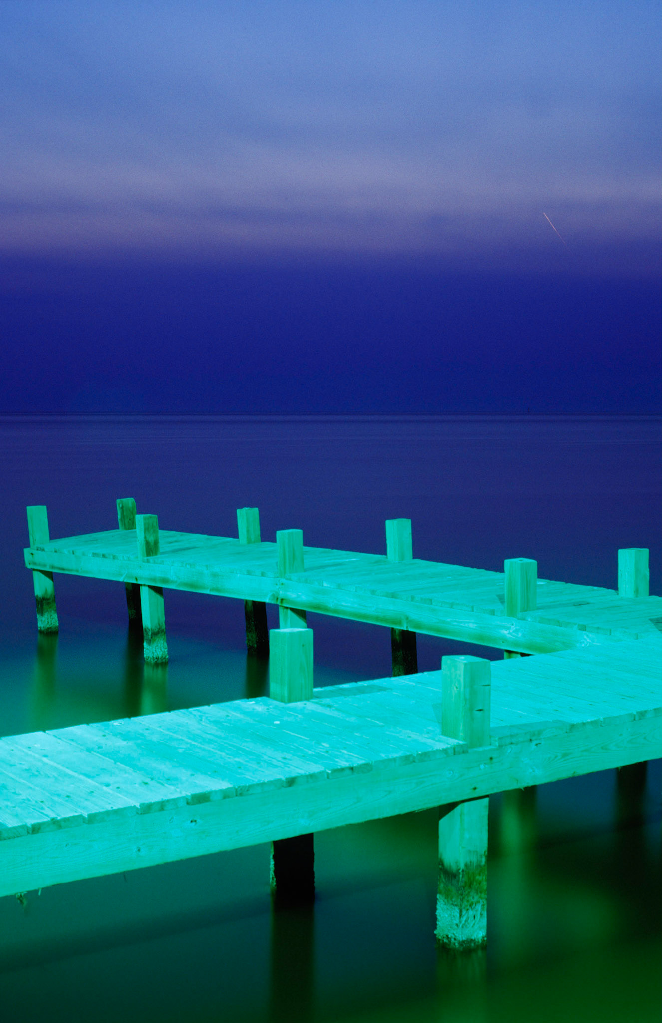 Pier at Twilight, Ocracoke Island, NC 1993