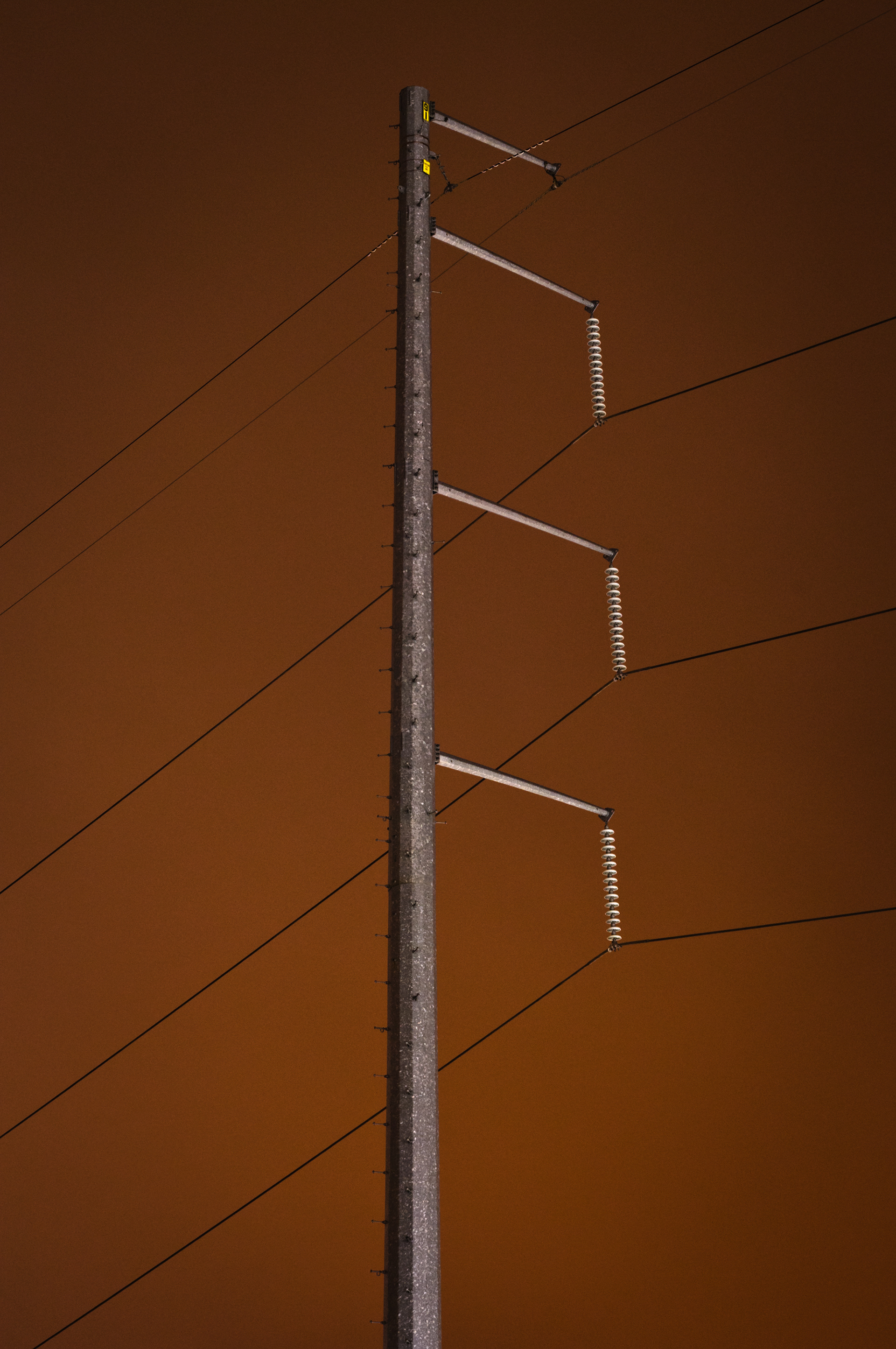 Power Pole at Night, Atlanta Georgia