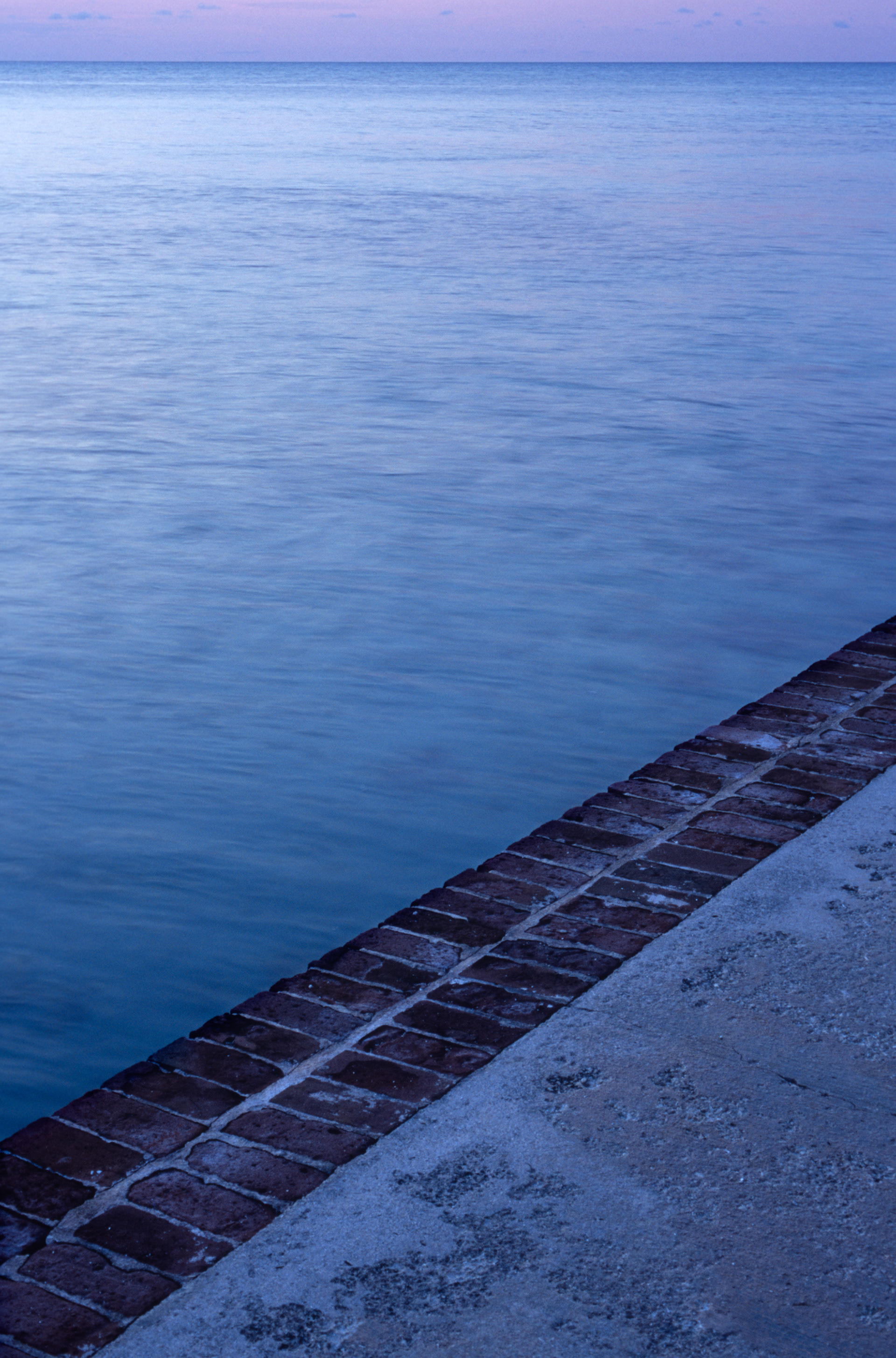 View from the Western Sea Wall at Twilight, Fort Jefferson, Garden Key, Florida