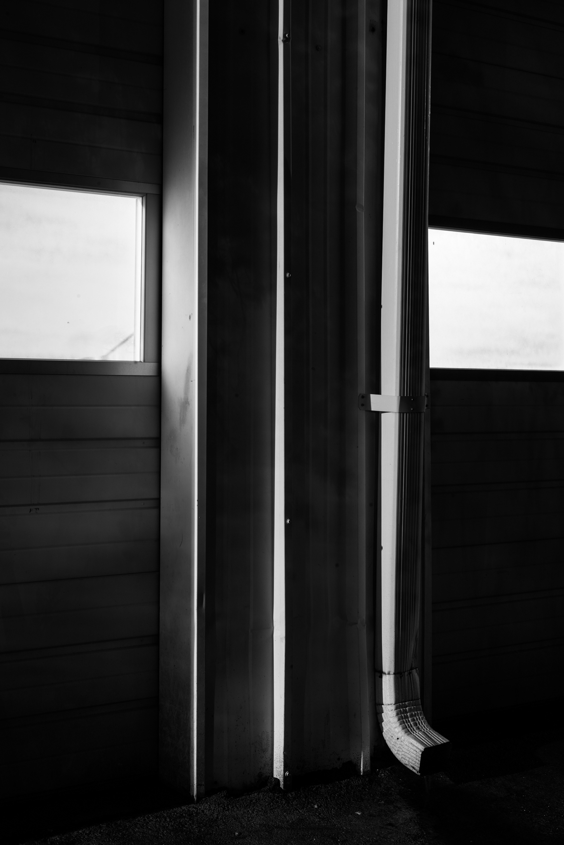 Garage Service Door at Night, Atlanta Georgia