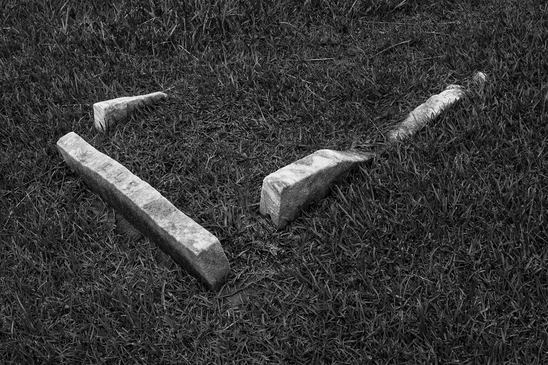 Grave boundary, Oakland Cemetery, Atlanta Georgia 2013