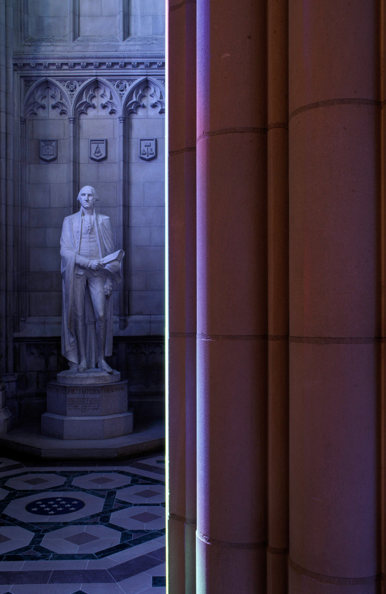 View from the south aisle, Washington National Cathedral, Washington DC 1993