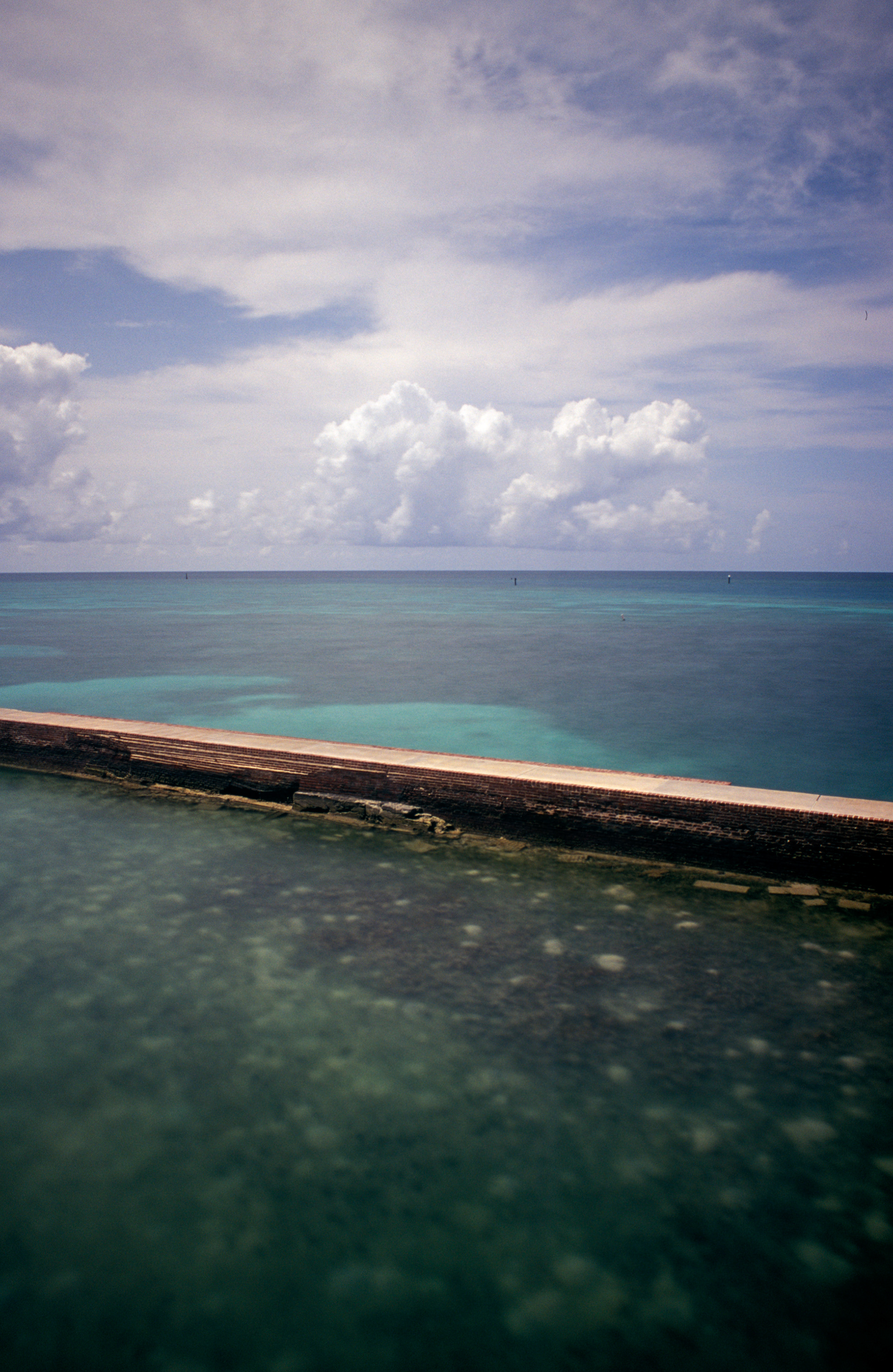 View Over the Northern Sea Wall, Fort Jefferson, Garden Key, Florida