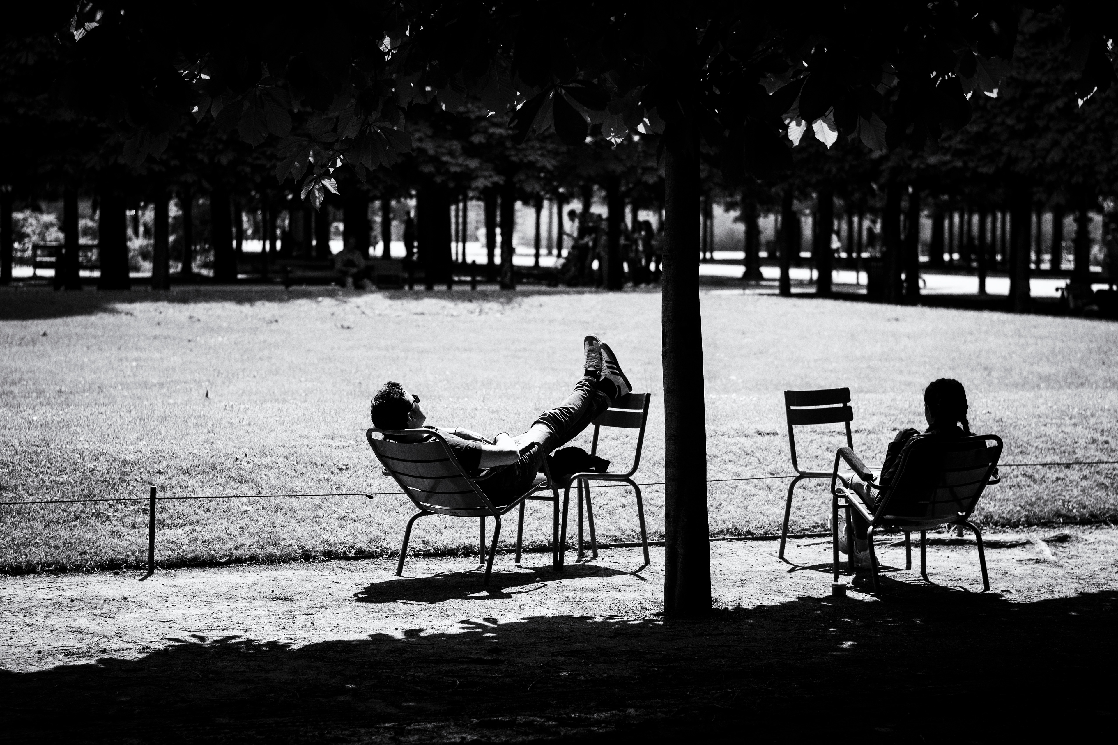 Sur un banc - Paris