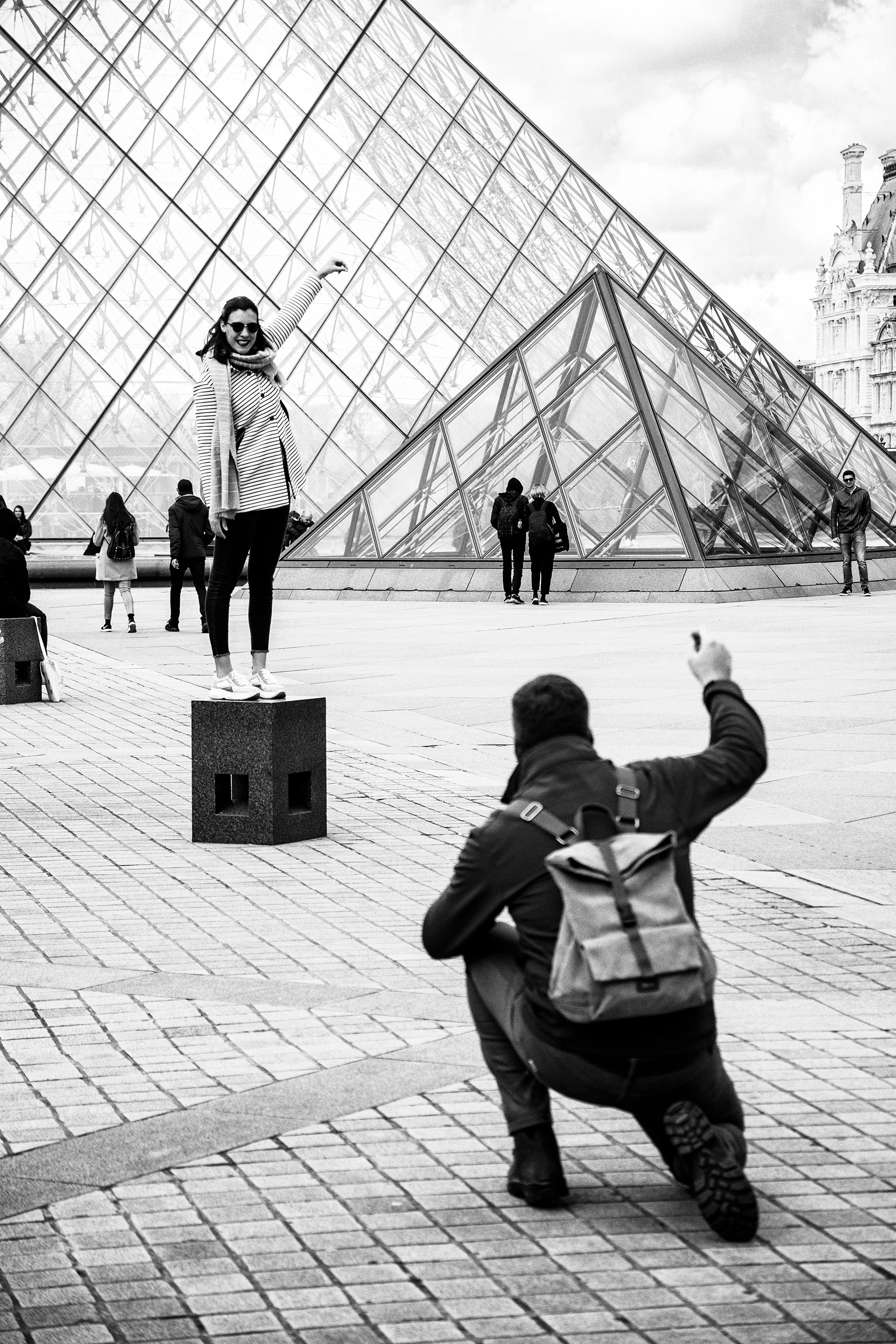 Les touristes du Louvre - Paris