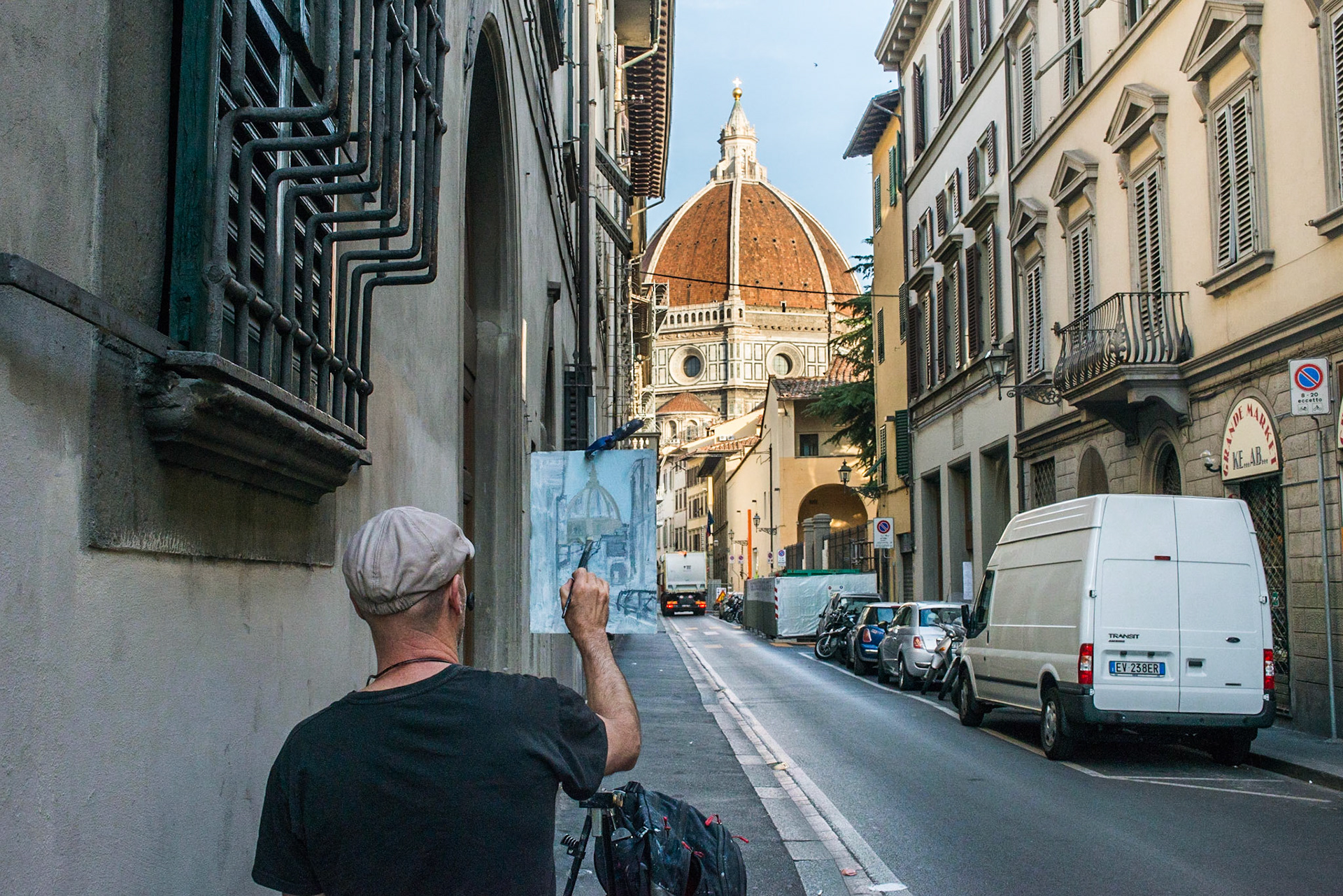 On the street of Florence