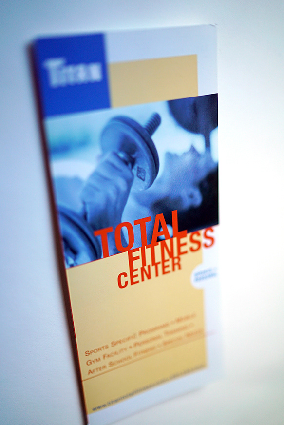 Brochure for fitness center