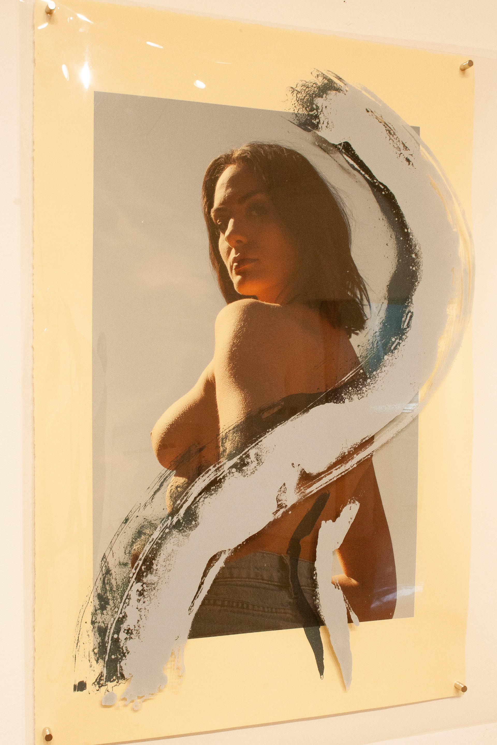 Digital photograph layered with lithograph drawing 13"x19"