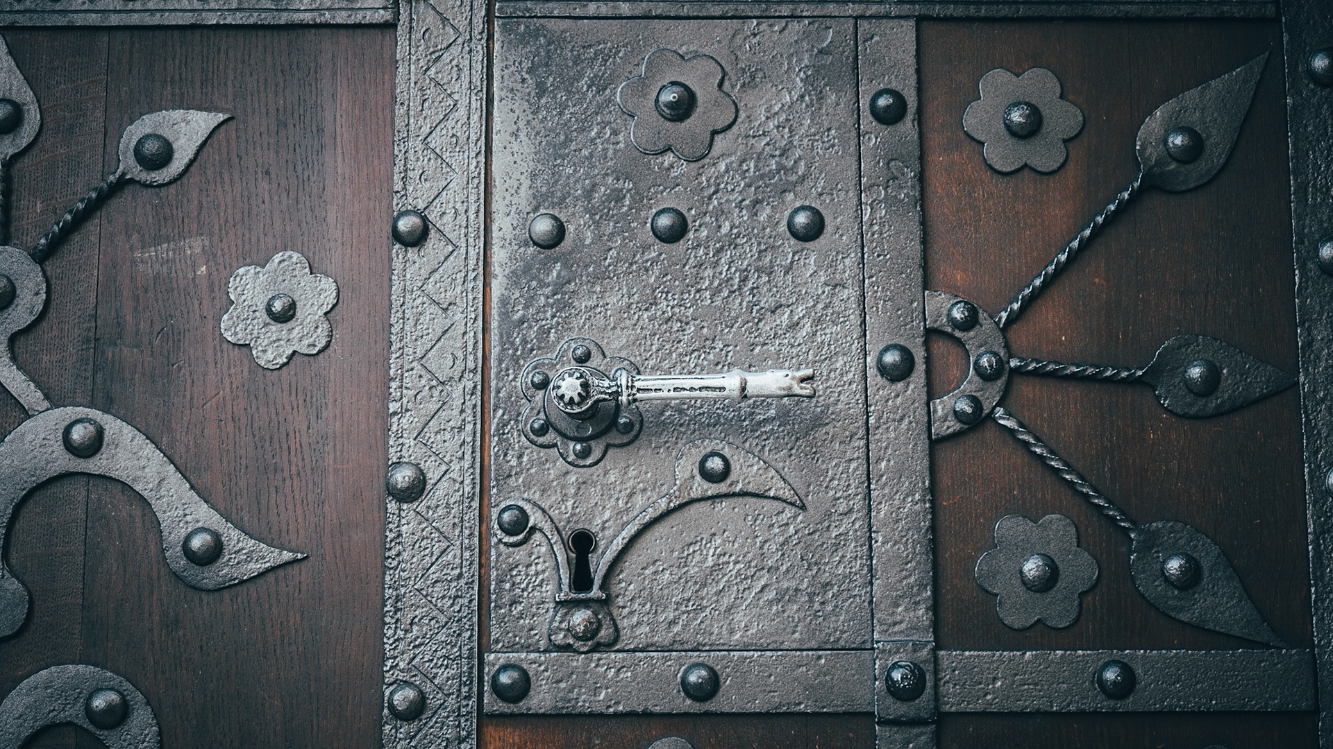 Church door detail, Castle District, Budapest