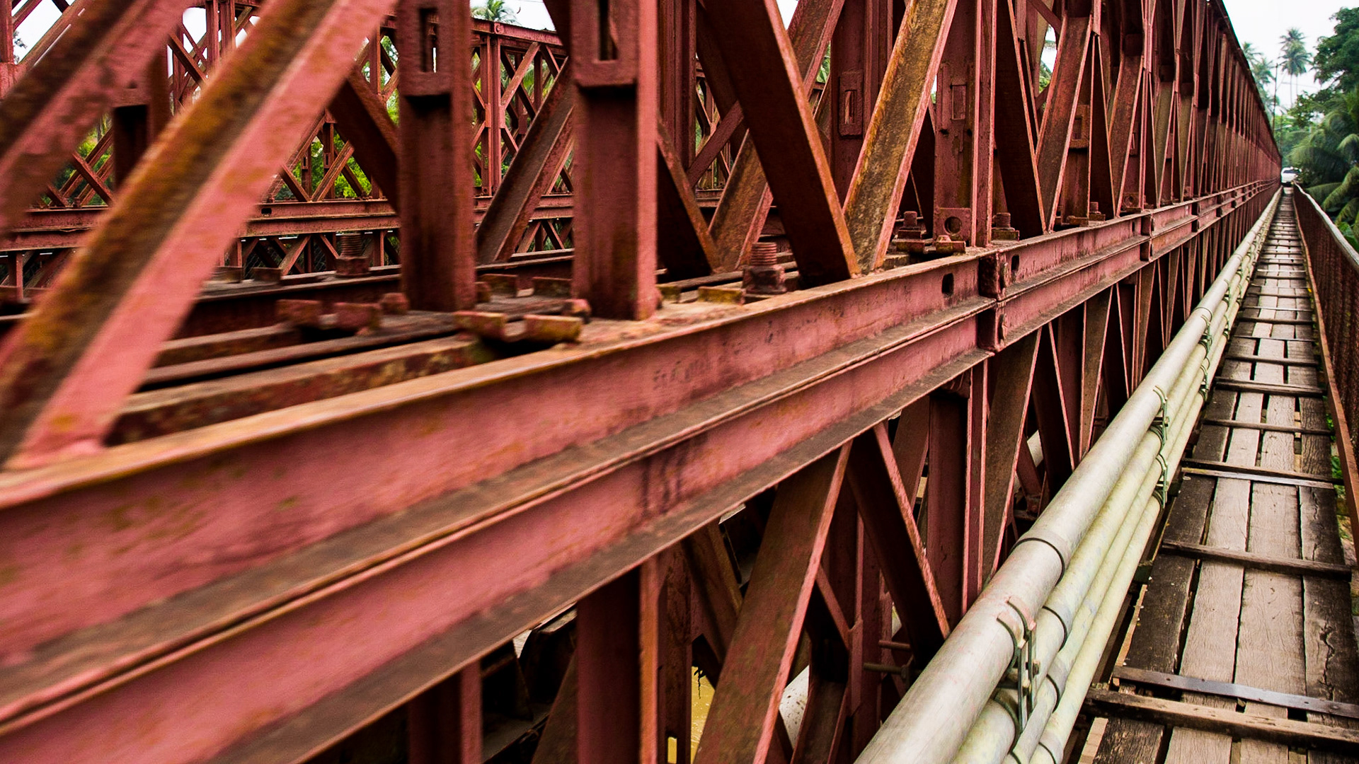 Old French Bridge, Luang Prabang, Laos