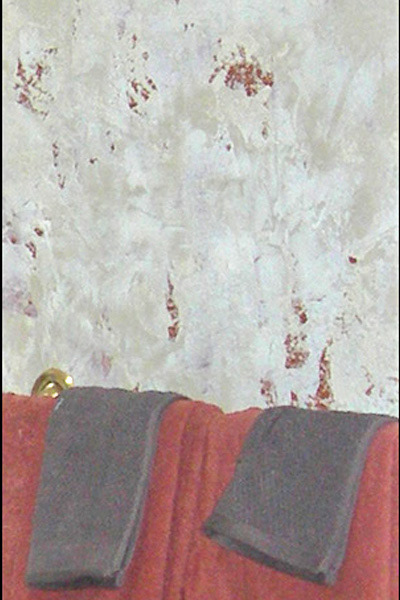Mix of venetian plaster and metallic plaster