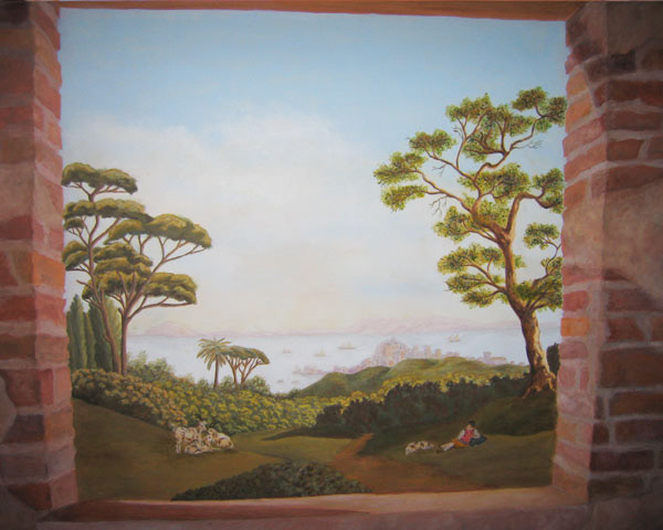 Italian Window Mural