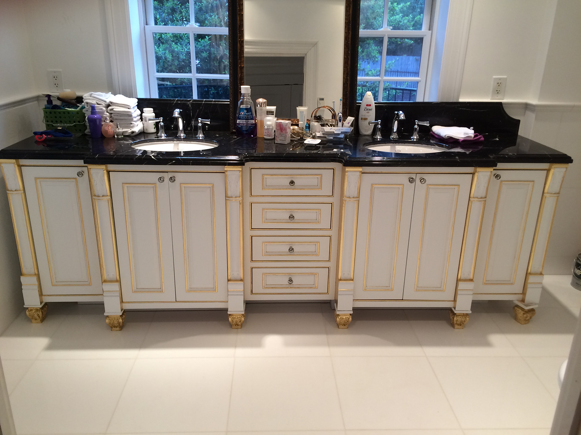 Gilded Accents Cabinets