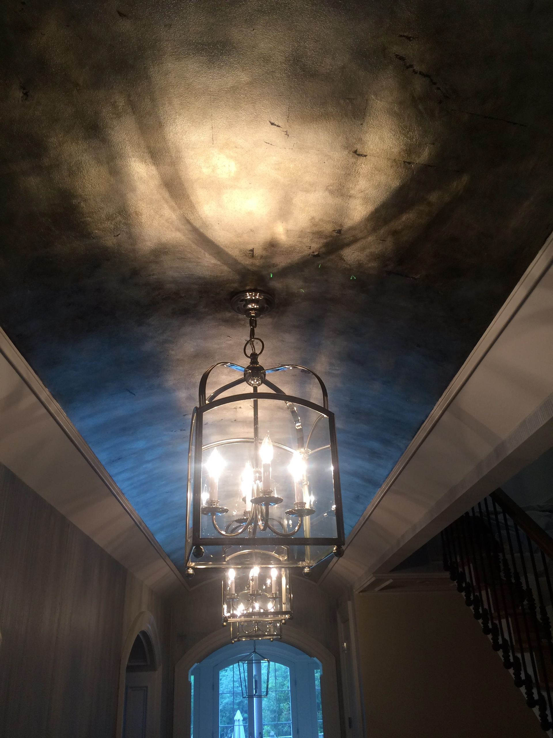 Distressed Aged Silver Ceiling