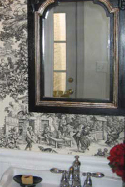 Silver Leaf Accented Mirror