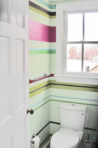 Striped Bathroom