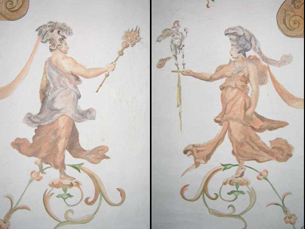 Detail Grotesca Mural Panel