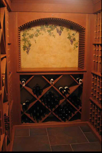 Wine Cellar Niche Mural