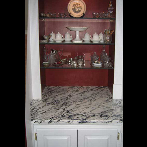 After venetian plaster faux marble