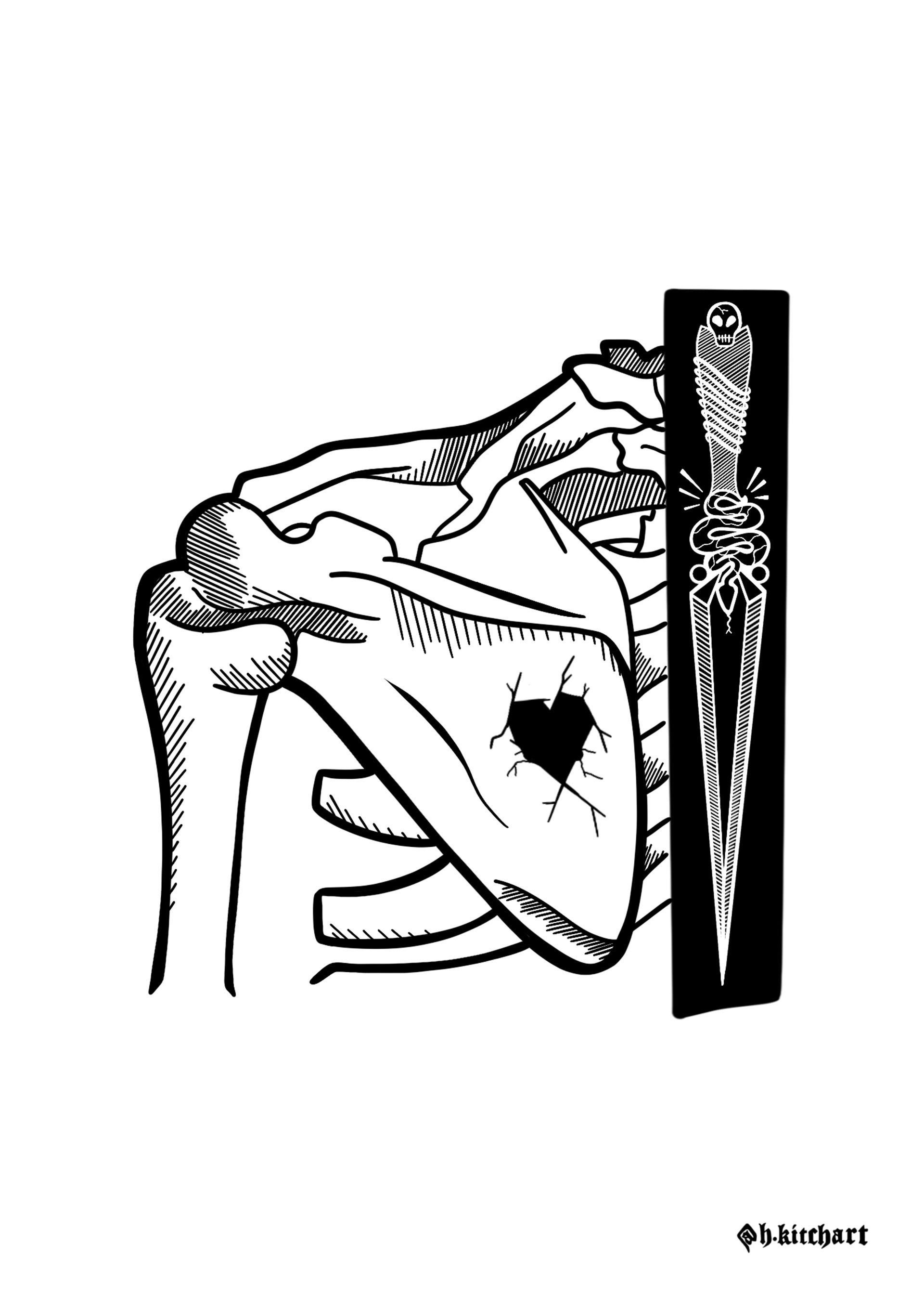 "Brittle Bones" - Digital Print
