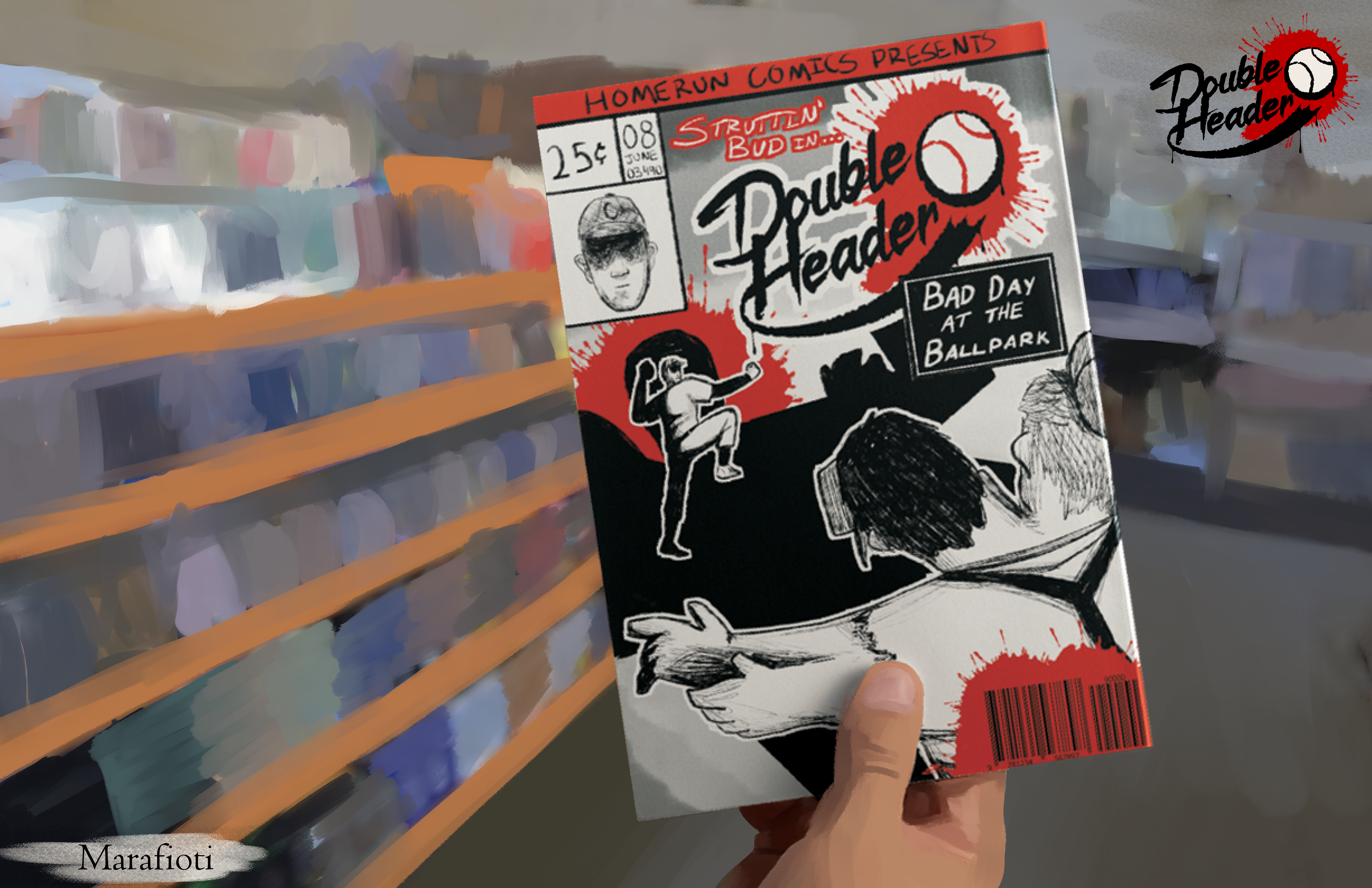 The comic as it appears in stores.