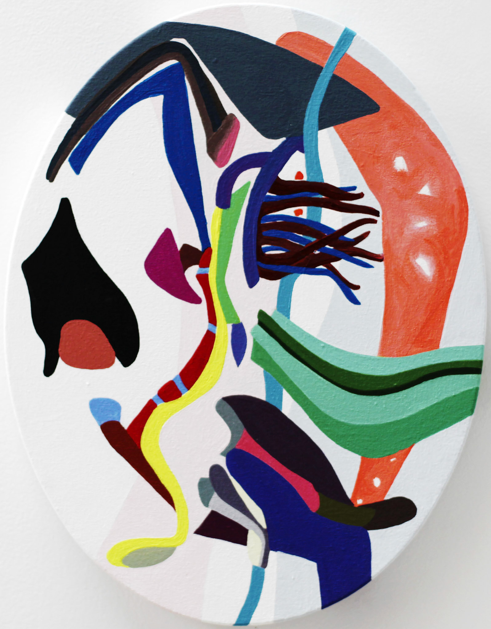 Structure du chaos 4, 2021,  acrylique sur toile, 35 x 27 cm